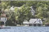  ?? PETER J. THOMPSON / NATIONAL POST ?? The Lake Joseph cottage belonging to businessma­n Kevin O'leary and his wife Linda in September 2019.