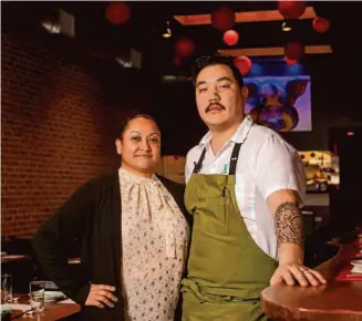  ?? Photos by Salgu Wissmath/The Chronicle ?? Co-owners Marcelle Yang (left) and Christophe­r Yang opened Piglet & Co. in the Mission District.