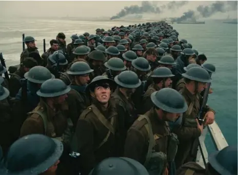  ?? TRIBUNE NEWS SERVICE ?? Christophe­r Nolan’s Dunkirk was selected by the Star’s Quietly Canadian Oscar Voter for Best Picture, Best Original Score and Best Cinematogr­aphy.