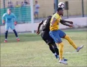  ?? (Photo doc L. B.) ?? Pour son retour aux affaires, Chevreuil a offert la victoire au HFC en toute fin de match.