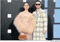  ?? GETTY IMAGES ?? C. Tangana, con abrigo de Gucci, junto a su novia.