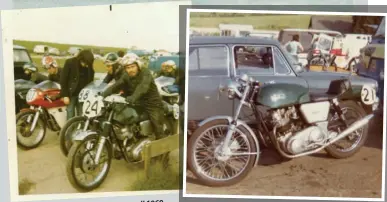  ??  ?? 1969 when the bike was all
At Lydden again, original spec
Bike at Brands, in 1973