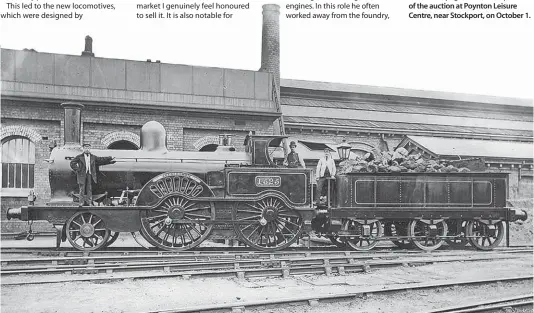  ?? CREATIVE COMMONS ?? Victorian steam: The footplate crew of LNWR Newton class No. 1525 Abercrombi­e poses for the camera at Birmingham’s Monument Lane depot in 1877. The 2-4-0 was built in November 1866, six months after classmate No. 1488 Murdock.