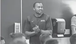  ?? GARRETT OHRENBERG/GCU ?? First-year Grand Canyon men's soccer coach Leonard Griffin is grateful to start the NCAA Tournament at home.