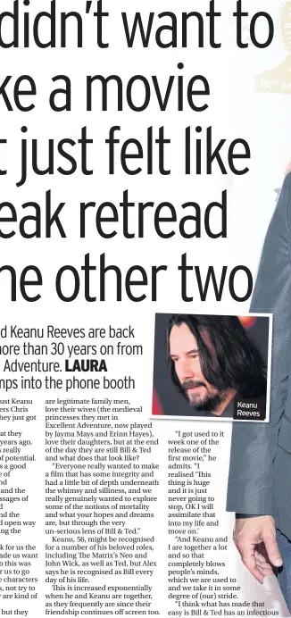  ??  ?? Keanu Reeves