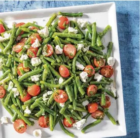  ?? AMERICA’S TEST KITCHEN ?? Sunday’s Green Bean Salad With Cherry Tomatoes and Feta.
