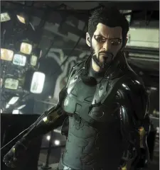  ??  ?? The perenniall­y moody protagonis­t Adam Jensen.