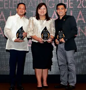  ??  ?? Australia Global Alumni are making a difference in their chosen field, from science to public service. Outstandin­g Australiae­ducated Filipinos were honoured at the inaugural Australian Excellence Alumni Awards. Excellence and Innovation Award, Dr Maria...