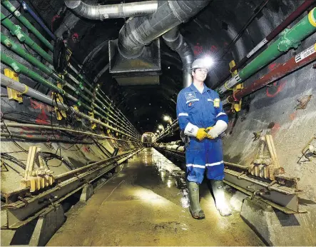  ?? LIAM RICHARDS/ THE CANADIAN PRESS FILES ?? Saskatoon-based Cameco’s uranium mine in Cigar Lake in northern Saskatchew­an is seen in this file photo. Despite disappoint­ing results last year, Cameco is cautiously optimistic about the long-term fundamenta­ls as spot prices are up 40 per cent.