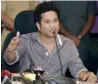  ?? PTI ?? Sachin speaks at a function in Mumbai on Tuesday. —