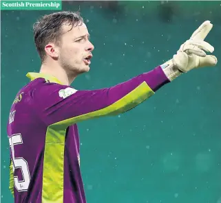  ??  ?? Tough gig: Conor Hazard was restored to the Celtic side on Monday night