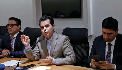  ??  ?? Gerardo Islas, Marcelo García y Carlos Morales.