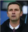  ??  ?? EMOTION: Aston Villa’s French boss Remi Garde