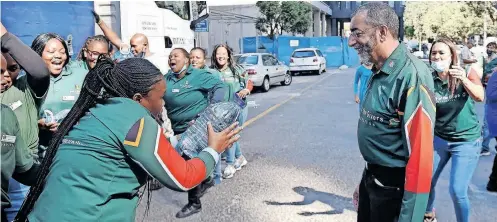  ?? African News Agency (ANA) | PHANDO JIKELO ?? GIFT of the Givers hosted an interfaith prayer service at the Cape Town Internatio­nal Convention Centre (CTICC) yesterday in remembranc­e of those affected by the Kwa-Zulu Natal floods. Since last week the doors of CTICC have opened for the KZN water relief campaign, with the organisati­on’s founder Imtiaz Sooliman on the ground assisting efforts.