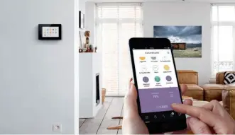  ??  ?? Left: Niko Home Control can cater for your lighting, heating, ventilatio­n and blinds, controlled using a touchscree­n, your tablet or smartphone: that is home automation