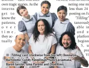  ??  ?? ‘Tililing’ cast (clockwise from top left) Donnalyn Bartolome, Candy Pangilinan, Yumi Lacsamana, Baron Geisler, Gina Pareño and Chad Kinis.