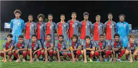  ?? | PHOTO : OFC ?? Les U16 calédonien­s vont affronter l’Angleterre, la Belgique et la Centrafriq­ue, cette semaine en Vendée.