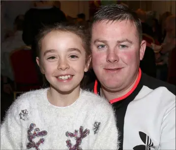  ??  ?? Ciara Gordon and David Beary at the Sulzer Pumps Children’s Christmas Party in the Talbot Hotel.