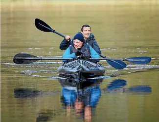  ??  ?? Actor Rob Brydon and Bear Grylls on their latest adventure.