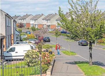  ?? ?? Labour’s Lorna Dougall, left and above, campaigns in the Bearsden South ward where she is running