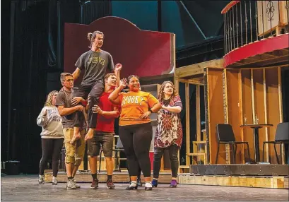  ?? (Courtesy Photo) ?? The cast rehearses for the upcoming production of “She Loves Me,” on stage Nov. 3-5 at John Brown University in Siloam Springs.