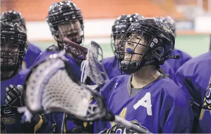  ?? CHRIS YOUNG/THE CANADIAN PRESS ?? B.C.’s Kiana Point cheers on teammates Monday during the North American Indigenous Games.