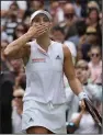  ?? Associated Press ?? Wimbledon semifinali­sts: Serena Williams (left),of the United States, defeated Italy's Camila Giorgi 3-6, 6-3, 6-4 Tuesday to advance to the semifinals at Wimbledon. Joining Williams were, from left, Germany's Julia Goerges and Angelique Kerber and Jelena Ostapenko of Latvia.