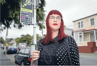  ?? Photo: FAIRFAX NZ ?? Megan Johnston was accused by a Go Wellington driver of faking her disability. She says he told her: ‘‘Yeah, you’re not blind, are you?’’