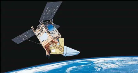  ?? FOTO: ESA ?? Sentinel-5 P: Seine Mission besteht in der Überwachun­g der Luftversch­mutzung.