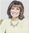  ??  ?? 0 Lorraine Kelly will be interviewe­d on her TV show