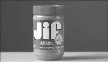  ?? Abel Uribe/Chicago Tribune/TNS ?? The J.M. Smucker Co. has voluntaril­y recalled certain Jif brand peanut butter products, a staple in many households, that have the lot code numbers between 1274425 to 2140425, which were manufactur­ed in Lexington, Kentucky, due to possible salmonella contaminat­ion.