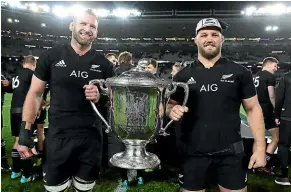  ??  ?? All Blacks captain Kieran Read, left, described Owen Franks, right, as a friend, and said he will give him space following the prop’s omission from the World Cup squad.