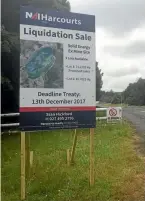  ??  ?? Liquidatio­n sale at Solid Energy’s ex mine site in Huntly.