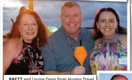  ?? ?? BRETT and Louise Dann from Hunter Travel Group raise a glass to Virtuoso with Ponant’s Julie Golding.