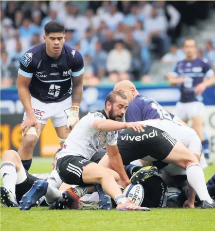  ?? Photo DR ?? Le demi de mêlée briviste, Samuel Marques est passé complèteme­nt à côté de sa finale. Le numéro 9 a mal choisi son jour pour passer au travers ...