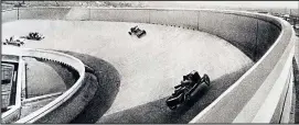  ?? Picture: GETTY ?? Racing on the roof: Cars being tested at the Fiat factory in Turin during the Twenties