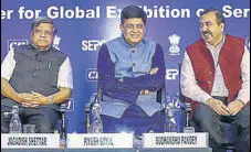  ?? PTI ?? Trade minister Piyush Goyal at the curtain raiser for Global Exhibition on Services 2019 in New Delhi on Tuesday.