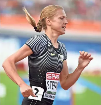 ?? GEERT VANDEN WIJNGAERT, AP ?? Russian runner Yuliya Stepanova is not allowed to compete in the Rio de Janeiro Olympics.