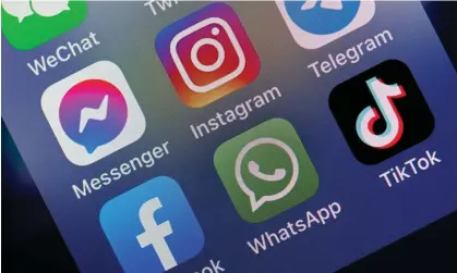  ?? ?? The study showed that 35% of Gen Z respondent­s spend over two hours on social media daily. Photograph: Chesnot/Getty Images