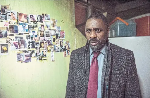  ?? STEFFAN HILL THE ASSOCIATED PRESS ?? Idris Elba is known mainly for serious roles, such as his performanc­e as DCI John Luther in British crime drama “Luther,” which landed him a Golden Globe award.