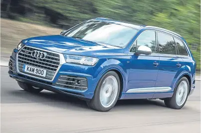  ??  ?? The SQ7 is the very fast new flagship of Audi’s range.