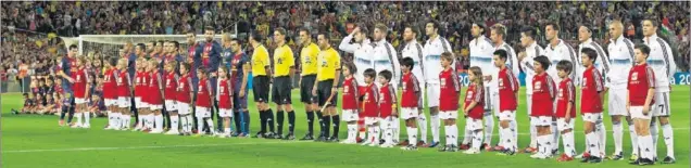  ??  ?? EL ÚLTIMO. El anterior Clásico de Supercopa en el Camp Nou fue el 23 de agosto de 2012 y el Barça ganó (3-2), aunque el Madrid remontaría después en el Bernabéu (2-1).