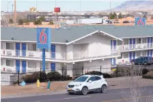  ?? GREG SORBER/JOURNAL ?? The Midtown Motel 6 on University NE near the Big I, is where a woman says she was sex trafficked in 2013 and 2014. The woman recently filed a lawsuit against the motel and the website Backpage.