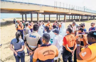  ?? INEA RJ ?? À espera. Instituto começou a capacitar as equipes técnicas de 25 municípios costeiros