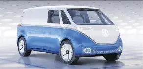  ??  ?? The VW I.D. Buzz Cargo concept comes with intriguing high-tech features.