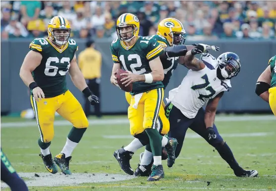  ?? PHOTOS: JOE ROBBINS/GETTY IMAGES ?? Packers QB Aaron Rodgers, 33, is in position to extend his prime and continue producing at an age few passers ever see during their playing careers.