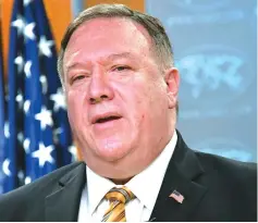  ??  ?? US Secretary of State Mike Pompeo