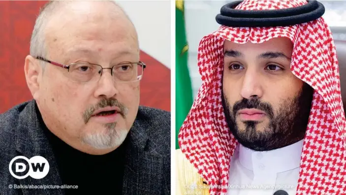  ??  ?? Der saudische Kronprinz bin Salman (rechts) soll unmittelba­r in den Mord an Khashoggi verwickelt sein (Archivbild­er)