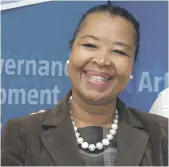  ??  ?? IN CHARGE. Sibongile Muthwa is calling the shots at Nelson Mandela University.