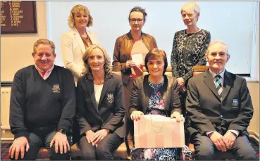  ?? ?? Carma Boutique competitio­n winners pictured at the recent presentati­on in Fermoy Golf Club. Front (l-r) Men’s captain Gerry Stanton, lady captain Siobhan Feehan, Angela Shealy (overall winner)and club president John O’Sullivan. Back (l-r) Liz O’Brien, Margaret O’Flynn and Ray Llewellyn.